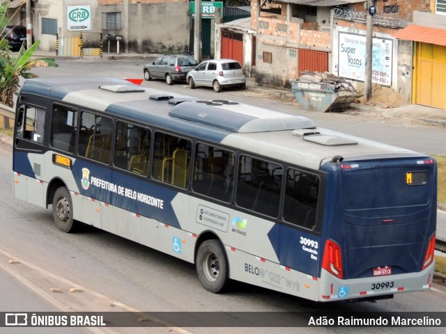 Viação Zurick 30993 na cidade de Belo Horizonte, Minas Gerais, Brasil, por Adão Raimundo Marcelino. ID da foto: 8130541.