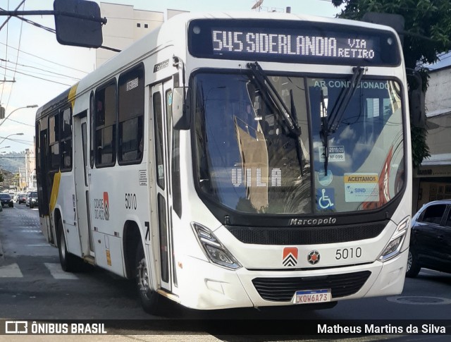 Viação Cidade do Aço 5010 na cidade de Volta Redonda, Rio de Janeiro, Brasil, por Matheus Martins da Silva. Número da foto: #8129345.