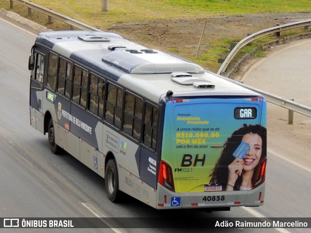 Viação Anchieta 40858 na cidade de Belo Horizonte, Minas Gerais, Brasil, por Adão Raimundo Marcelino. Número da foto: #8130391.