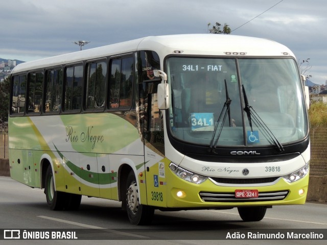 Rio Negro Fretamento e Turismo 39818 na cidade de Belo Horizonte, Minas Gerais, Brasil, por Adão Raimundo Marcelino. Número da foto: #8130457.