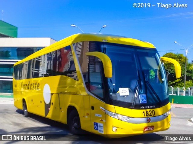 Viação Nordeste 1820 na cidade de Fortaleza, Ceará, Brasil, por Tiago Alves. Número da foto: #8128498.