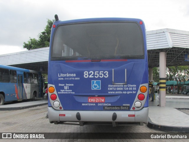 Litorânea Transportes Coletivos 82.553 na cidade de São José dos Campos, São Paulo, Brasil, por Gabriel Brunhara. ID da foto: 8130973.