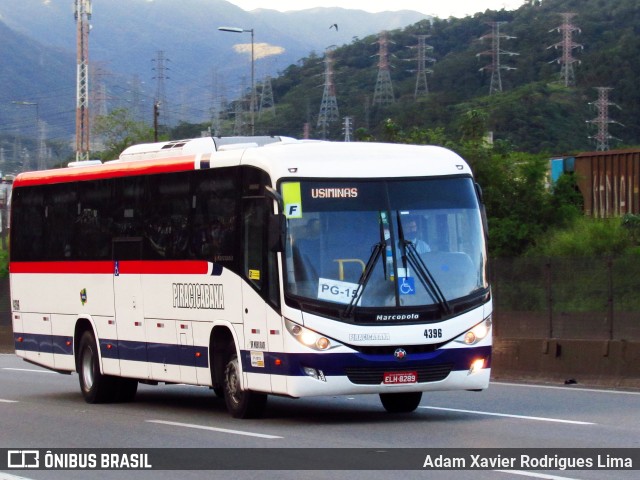 Viação Piracicabana 4396 na cidade de Cubatão, São Paulo, Brasil, por Adam Xavier Rodrigues Lima. ID da foto: 8132896.