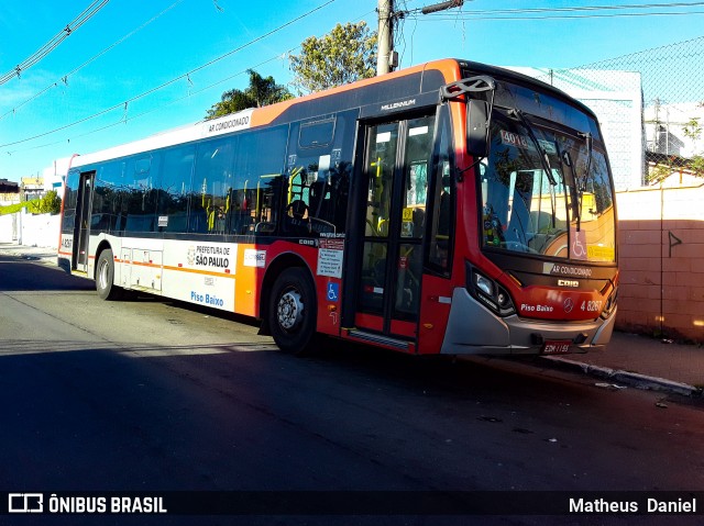 Express Transportes Urbanos Ltda 4 8267 na cidade de São Paulo, São Paulo, Brasil, por Matheus  Daniel. ID da foto: 8133019.