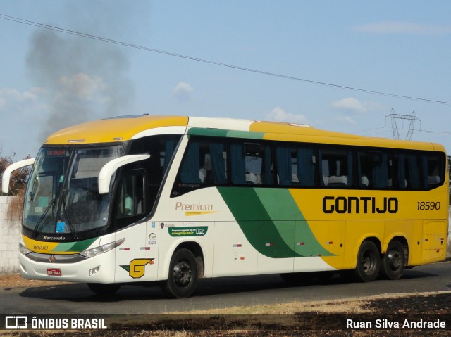 Empresa Gontijo de Transportes 18590 na cidade de Teresina, Piauí, Brasil, por Ruan Silva Andrade. Número da foto: #8132567.