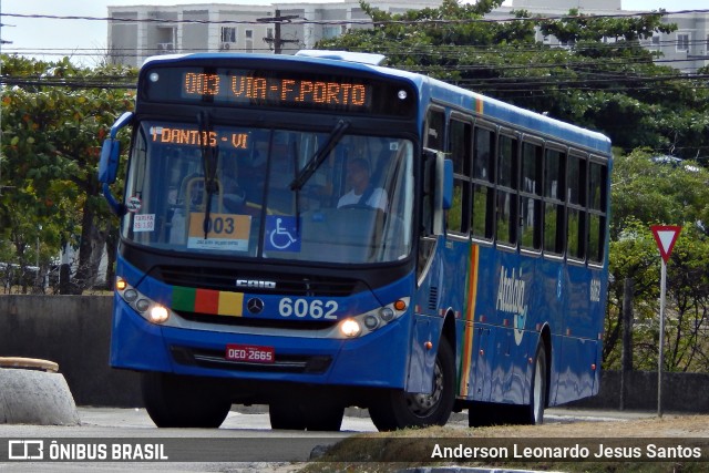 Viação Atalaia Transportes 6062 na cidade de Aracaju, Sergipe, Brasil, por Anderson Leonardo Jesus Santos. ID da foto: 8132366.