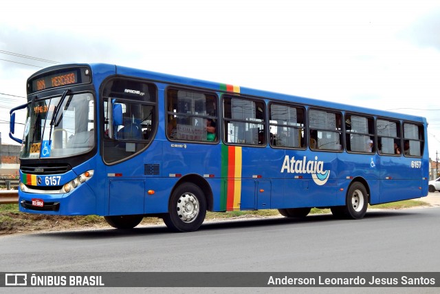 Viação Atalaia Transportes 6157 na cidade de Aracaju, Sergipe, Brasil, por Anderson Leonardo Jesus Santos. Número da foto: #8132371.