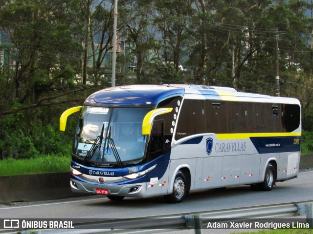 Caravellas Transportes e Turismo 2001 na cidade de Cubatão, São Paulo, Brasil, por Adam Xavier Rodrigues Lima. ID da foto: 8132802.