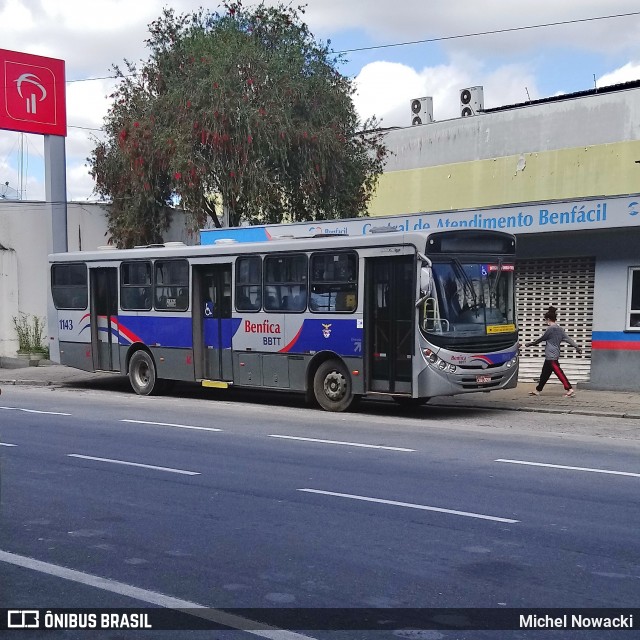 BBTT - Benfica Barueri Transporte e Turismo 1143 na cidade de Itapevi, São Paulo, Brasil, por Michel Nowacki. ID da foto: 8132823.