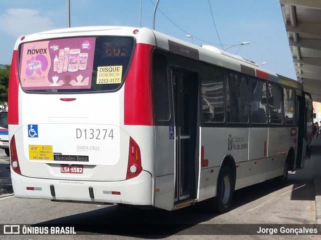 Transportes Barra D13274 na cidade de Rio de Janeiro, Rio de Janeiro, Brasil, por Jorge Gonçalves. ID da foto: 8133228.