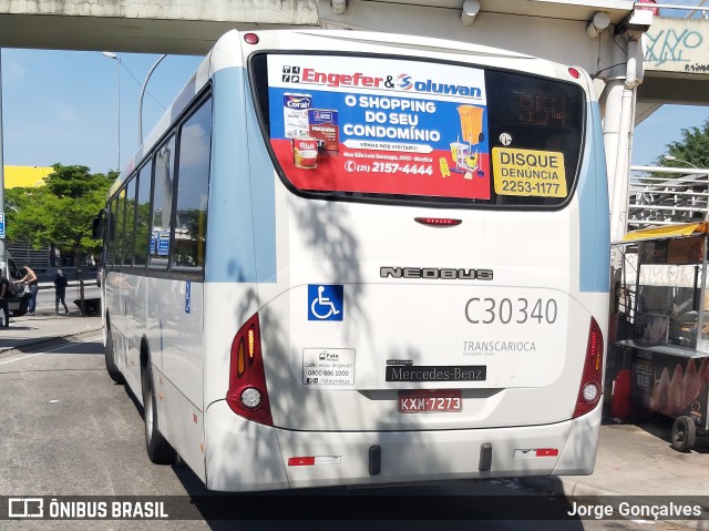Transportes Futuro C30340 na cidade de Rio de Janeiro, Rio de Janeiro, Brasil, por Jorge Gonçalves. Número da foto: #8135310.