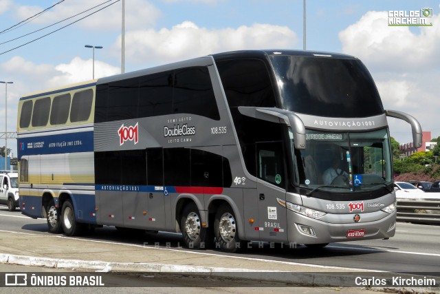 Auto Viação 1001 RJ 108.535 na cidade de São Paulo, São Paulo, Brasil, por Carlos Kircheim. ID da foto: 8135324.