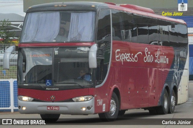 Expresso São Luiz 7360 na cidade de Goiânia, Goiás, Brasil, por Carlos Júnior. Número da foto: #8135689.