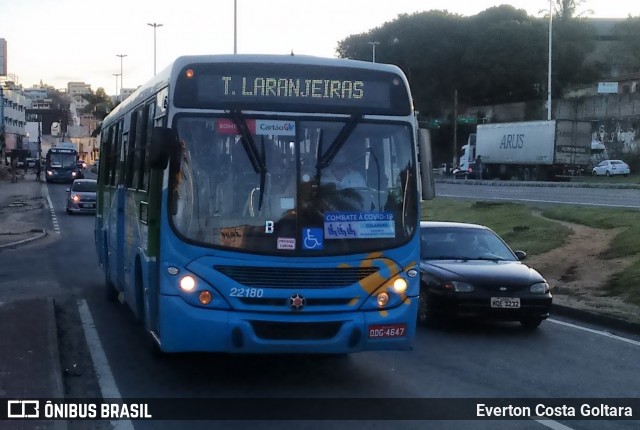 Nova Transporte 22180 na cidade de Cariacica, Espírito Santo, Brasil, por Everton Costa Goltara. Número da foto: #8137784.