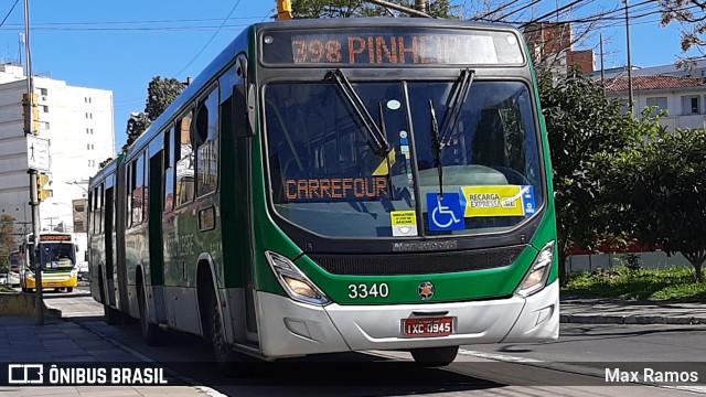 Sudeste Transportes Coletivos 3340 na cidade de Porto Alegre, Rio Grande do Sul, Brasil, por Max Ramos. ID da foto: 8137386.