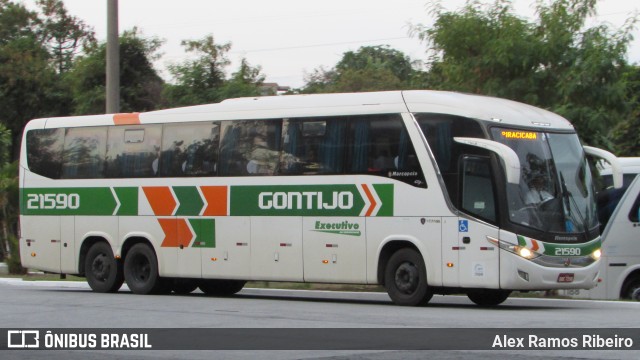 Empresa Gontijo de Transportes 21590 na cidade de Taubaté, São Paulo, Brasil, por Alex Ramos Ribeiro. Número da foto: #8138629.