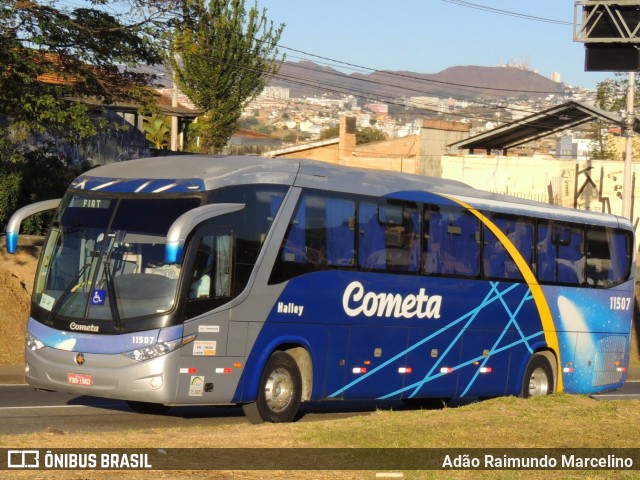 Viação Cometa 11507 na cidade de Belo Horizonte, Minas Gerais, Brasil, por Adão Raimundo Marcelino. ID da foto: 8138923.