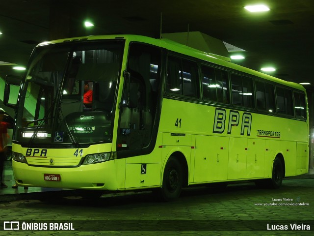BPA Transportes 41 na cidade de Belo Horizonte, Minas Gerais, Brasil, por Lucas Vieira. Número da foto: #8137491.