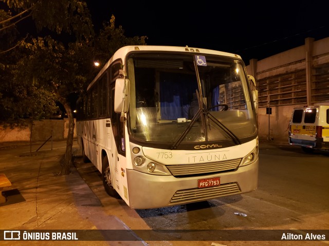 Itaúna Transporte Turístico 7753 na cidade de Divinópolis, Minas Gerais, Brasil, por Ailton Alves. ID da foto: 8139467.