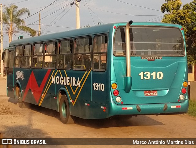 Viação Nogueira 1310 na cidade de Alegrete, Rio Grande do Sul, Brasil, por Marco Antônio Martins Dias. ID da foto: 8139978.