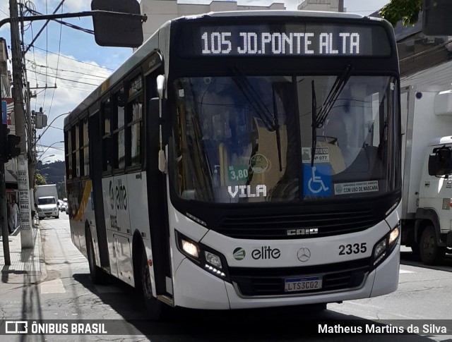 Viação Elite 2335 na cidade de Volta Redonda, Rio de Janeiro, Brasil, por Matheus Martins da Silva. Número da foto: #8139423.