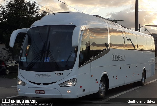 Viação Piracicabana 1O257 na cidade de Santos, São Paulo, Brasil, por Guilherme Silva. Número da foto: #8140206.