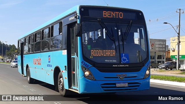 Empresa de Transporte Coletivo Viamão 8348 na cidade de Viamão, Rio Grande do Sul, Brasil, por Max Ramos. ID da foto: 8141375.