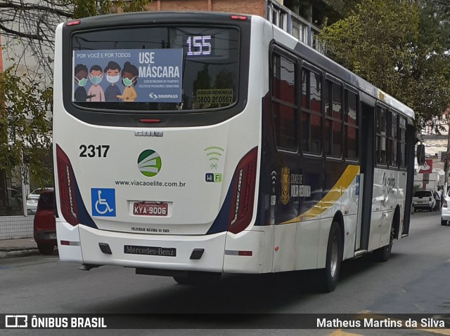 Viação Elite 2317 na cidade de Volta Redonda, Rio de Janeiro, Brasil, por Matheus Martins da Silva. Número da foto: #8139425.