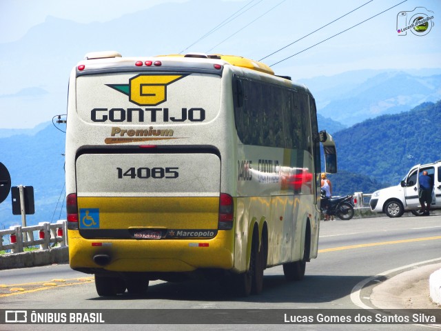 Empresa Gontijo de Transportes 14085 na cidade de Teresópolis, Rio de Janeiro, Brasil, por Lucas Gomes dos Santos Silva. ID da foto: 8140686.