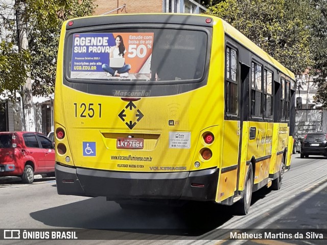 Viação Sul Fluminense 1251 na cidade de Volta Redonda, Rio de Janeiro, Brasil, por Matheus Martins da Silva. Número da foto: #8139471.