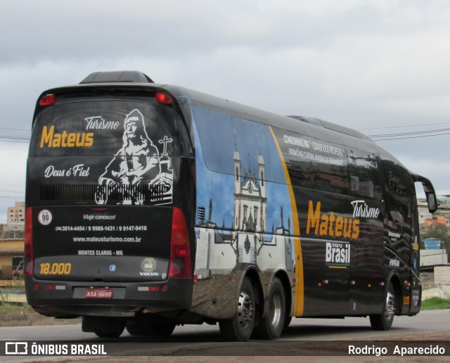 Mateus Turismo 18000 na cidade de Conselheiro Lafaiete, Minas Gerais, Brasil, por Rodrigo  Aparecido. ID da foto: 8139837.