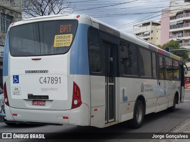 Viação Redentor C47891 na cidade de Rio de Janeiro, Rio de Janeiro, Brasil, por Jorge Gonçalves. ID da foto: 8139776.