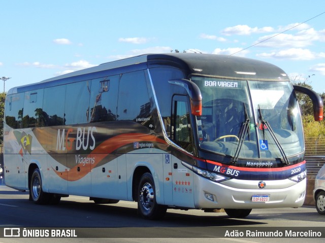 MG Bus Viagens 2020 na cidade de Belo Horizonte, Minas Gerais, Brasil, por Adão Raimundo Marcelino. ID da foto: 8141876.