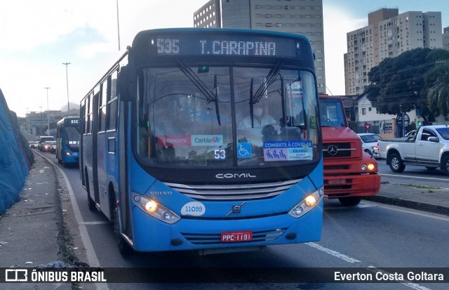 Metropolitana Transportes e Serviços 11099 na cidade de Cariacica, Espírito Santo, Brasil, por Everton Costa Goltara. Número da foto: #8140960.