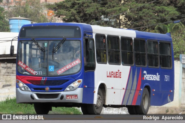 Viação Presidente 7511 na cidade de Conselheiro Lafaiete, Minas Gerais, Brasil, por Rodrigo  Aparecido. Número da foto: #8139831.