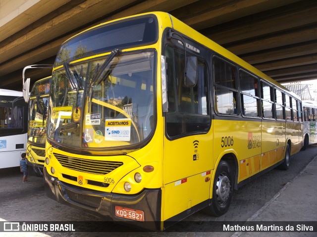 Viação Cidade do Aço 5006 na cidade de Volta Redonda, Rio de Janeiro, Brasil, por Matheus Martins da Silva. ID da foto: 8139446.