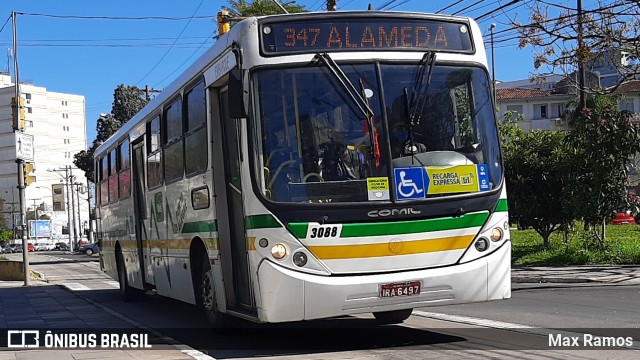 Sudeste Transportes Coletivos 3088 na cidade de Porto Alegre, Rio Grande do Sul, Brasil, por Max Ramos. ID da foto: 8141341.