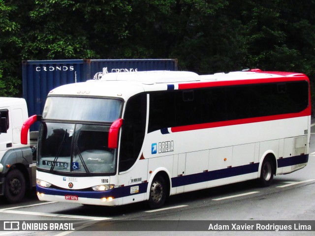 Breda Transportes e Serviços 1816 na cidade de Cubatão, São Paulo, Brasil, por Adam Xavier Rodrigues Lima. Número da foto: #8140164.