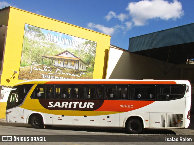 Saritur - Santa Rita Transporte Urbano e Rodoviário 12220 na cidade de Santos Dumont, Minas Gerais, Brasil, por Isaias Ralen. Número da foto: #8142783.