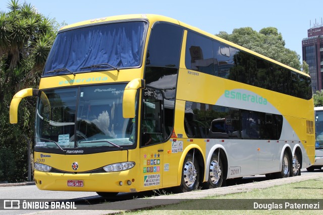 Viação Esmeralda Transportes 2011 na cidade de Curitiba, Paraná, Brasil, por Douglas Paternezi. ID da foto: 8143207.