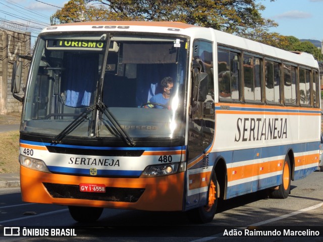 Viação Sertaneja 480 na cidade de Belo Horizonte, Minas Gerais, Brasil, por Adão Raimundo Marcelino. ID da foto: 8145091.