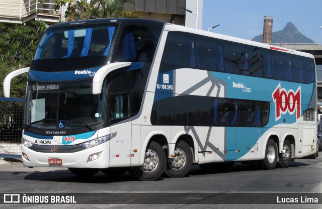 Auto Viação 1001 RJ 108.593 na cidade de Rio de Janeiro, Rio de Janeiro, Brasil, por Lucas Lima. Número da foto: #8144500.