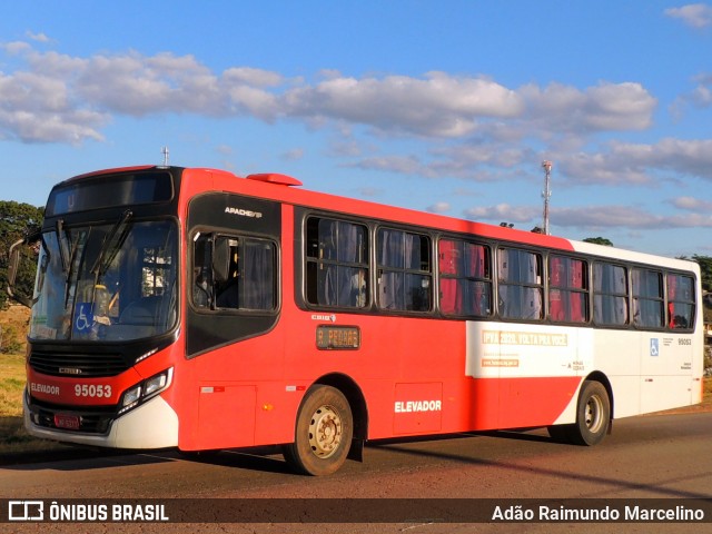 Santa Fé Transportes 95053 na cidade de Belo Horizonte, Minas Gerais, Brasil, por Adão Raimundo Marcelino. ID da foto: 8145355.