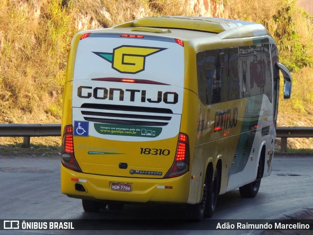 Empresa Gontijo de Transportes 18310 na cidade de Belo Horizonte, Minas Gerais, Brasil, por Adão Raimundo Marcelino. Número da foto: #8145276.