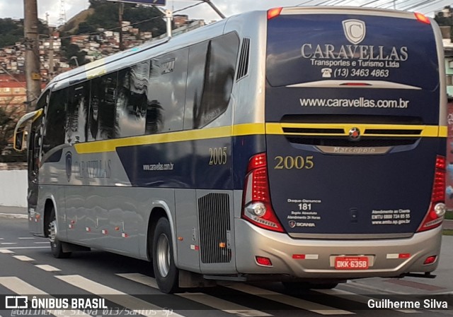 Caravellas Transportes e Turismo 2005 na cidade de Santos, São Paulo, Brasil, por Guilherme Silva. Número da foto: #8142768.