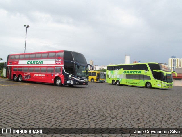 Viação Garcia 7147 na cidade de Londrina, Paraná, Brasil, por José Geyvson da Silva. Número da foto: #8147002.