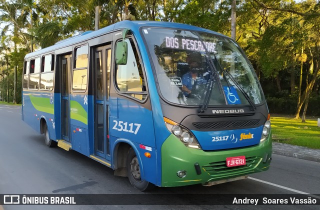 Expresso Fênix Cubatão 25117 na cidade de Cubatão, São Paulo, Brasil, por Andrey  Soares Vassão. Número da foto: #8071723.
