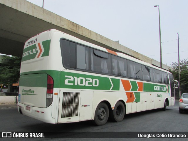 Empresa Gontijo de Transportes 21020 na cidade de Belo Horizonte, Minas Gerais, Brasil, por Douglas Célio Brandao. ID da foto: 8070295.