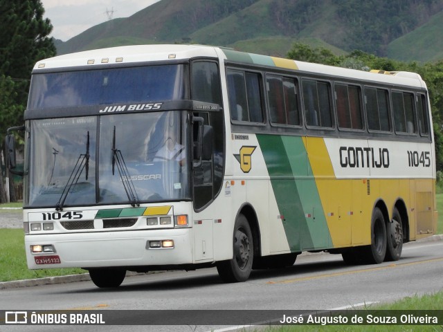 Empresa Gontijo de Transportes 11045 na cidade de Barra do Piraí, Rio de Janeiro, Brasil, por José Augusto de Souza Oliveira. ID da foto: 8071043.