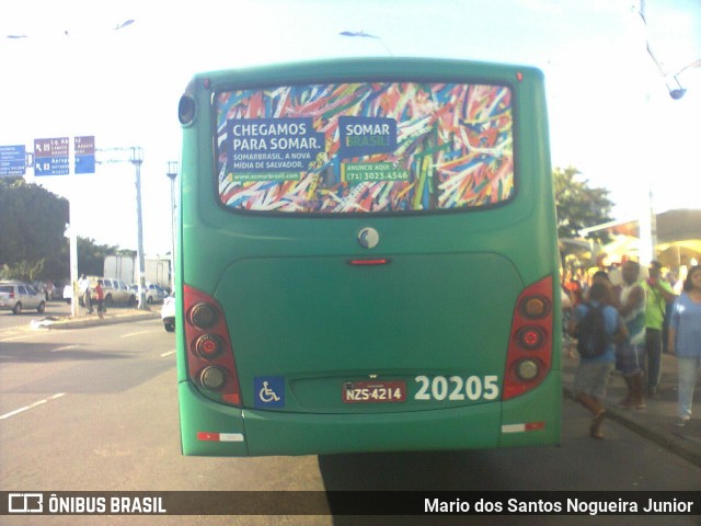 OT Trans - Ótima Salvador Transportes 20205 na cidade de Salvador, Bahia, Brasil, por Mario dos Santos Nogueira Junior. Número da foto: #8071451.